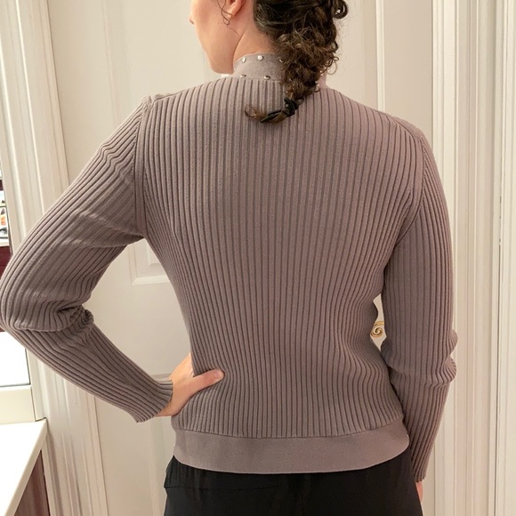 Kenar Gray Cowl Neck Sweater - Picture 8 of 10